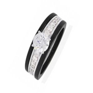 bague solitaire noire bague solitaire noire