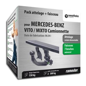 ATTELAGE Attelage - Mercedes-Benz VITO / MIXTO Camionnette 