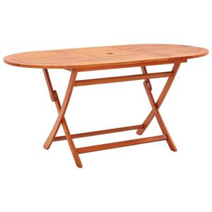 TABLE DE JARDIN  ZJCHAO - Table de jardin pliable 160x85x74 cm Bois