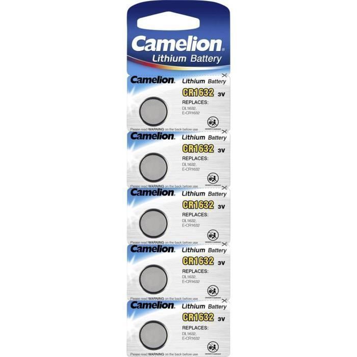 Pile CR1632 Camelion Bouton Lithium 3V - Bestpiles