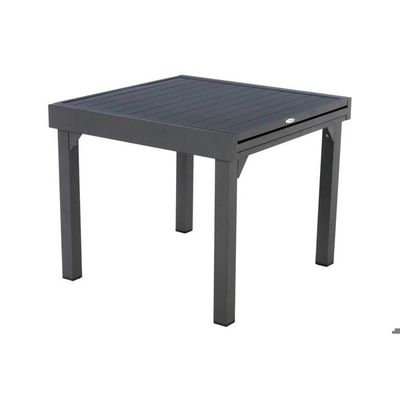 Table De Jardin Extensible Aluminium – 127 à 165 Cm De Long, Noir – Revêtement Poudre Résistant Intempéries | Table Rallongue Extérieure - 7