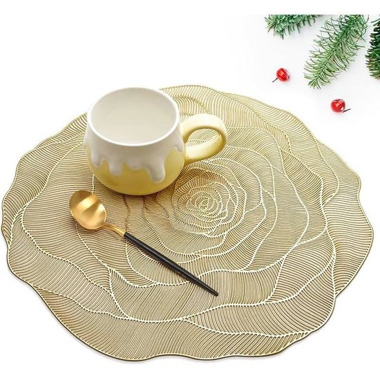 Set De 6 Sets De Table PVC 30x45 Cm – Antidérapants, Résistants à La Chaleur, Lavables – Protection Table, Vert - 8