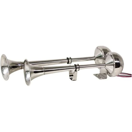 Klaxon Double Trompette Super Fort 256-04302-00 - Pour Camion, Bateau, Train, Neuf