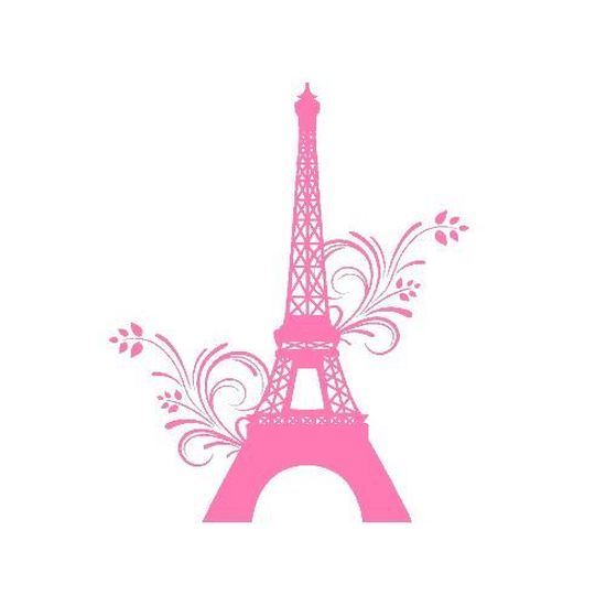 Stickers Tour Eiffel Fleur Ref Odz2101 Rose Clair 57x70 Cm Cdiscount Maison