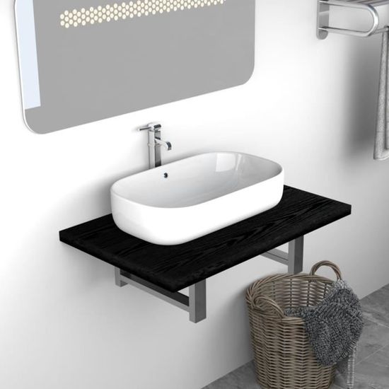 🍌9888Super Magnifique - Meuble de salle de bain Colonne salle de bain moderne -Armoire de salle de bain Meuble de Rangement WC Noir