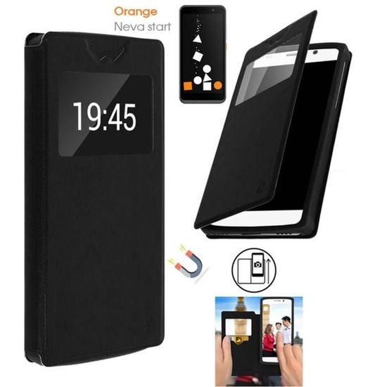 Coque Bumper Antichoc Pour Orange Neva Start - Protection Silicone Renforcée, Noir
