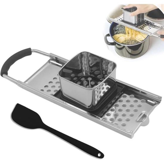 Râpe à Spätzle Acier Inoxydable – Poignée Caoutchouc Antichaleur – Spätzle & Knöpfle Maison