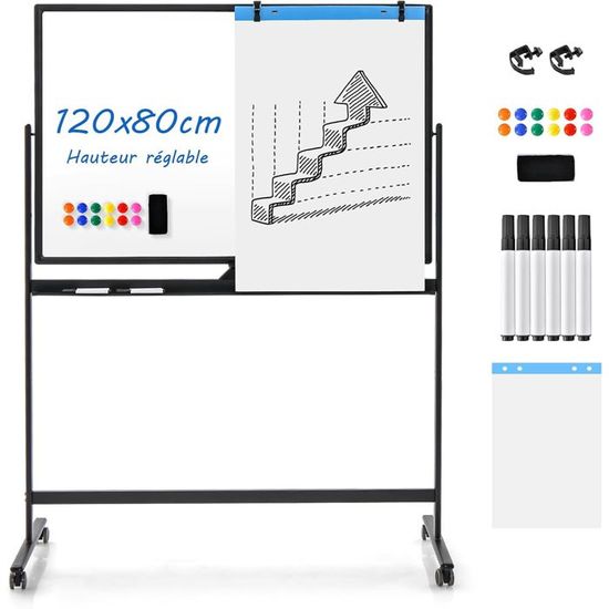 Cloison Acoustique Avec Tableau Blanc Vision Board Plastique Textile Gris Hjh Office