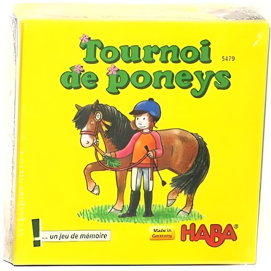 Jeu de société - HABA - Tournoi de poneys - Enfant - Jeu de carte - 4 ans et plus