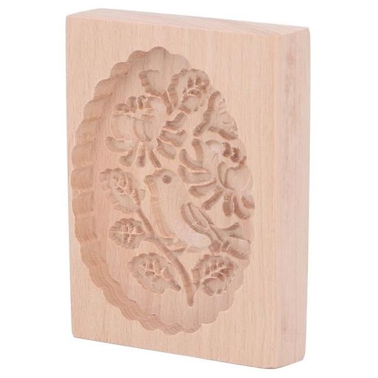 Moules à Biscuits En Bois Sculptés 3D - Pour Sablés, Gâteaux - Démoulage Facile, Anti-adhésif - 11 Motifs Traditionnels