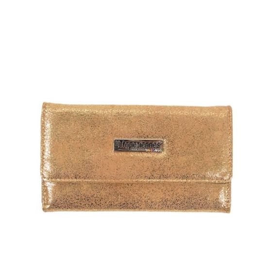 Grand portefeuille rabat femme Les Trop ziennes MAL07 Brown 19
