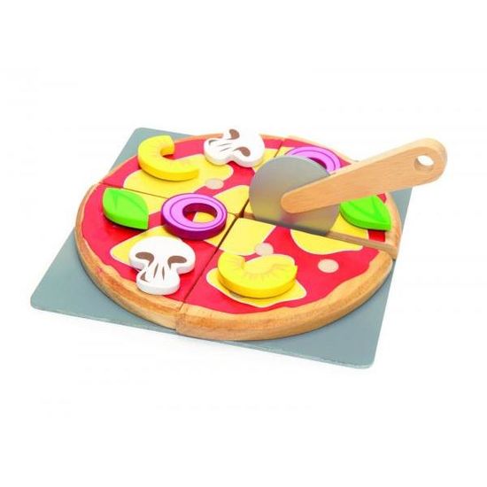 Le Toy Van - Pizza En Bois 13 Pièces - Jeu D'Imitation Montessori Pour Enfants Dès 2 Ans