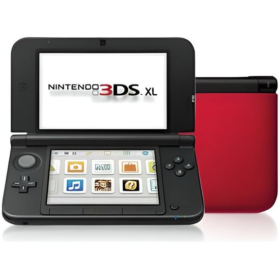 Console Nintendo 3ds Xl Rouge Noir Cdiscount Jeux Video