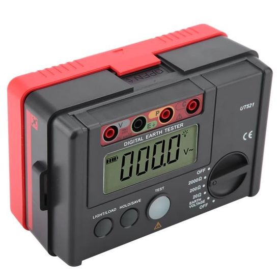 Testeur De Résistance De Terre Numérique DY4100 - Mesure Précise Jusqu'à 0.01Ω - Pour Électriciens