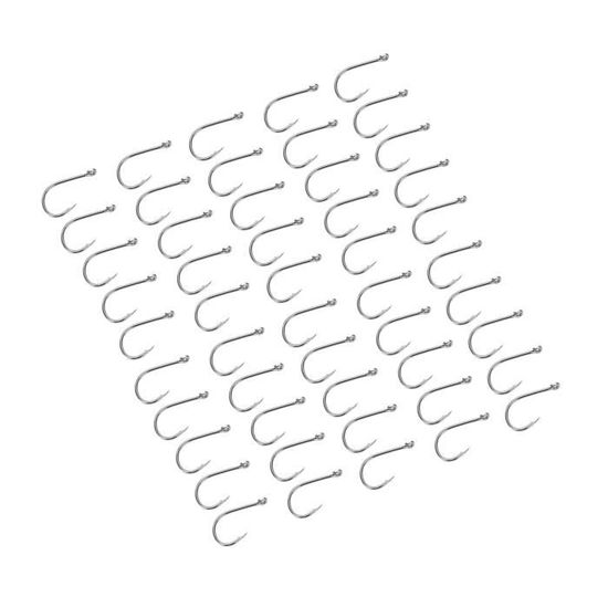 200 Hameçons Pêche Barbelés Acier Carbone - Kit Complet Tailles #3 à #12 Avec Boîte, Hameçons Résistants Pour Eau Douce Et Salée