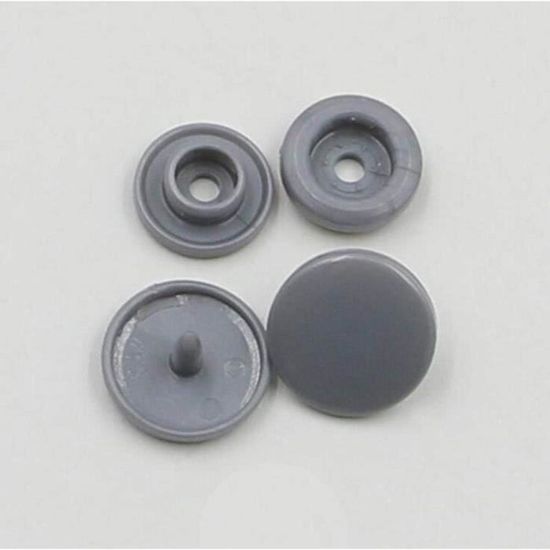 Lot De 20 Boutons-pression Perle 12mm - Blanc Nuageux Pour Chemises Et Vêtements