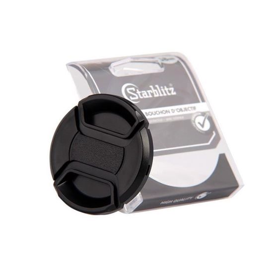 vhbw Bouchon d'objectif 37 mm compatible avec Panasonic Lumix G Vario 12-32 mm 3.5-5.6 Asph. OIS appareil photo - plastique, noir