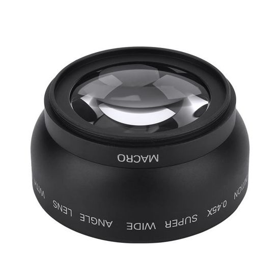 Objectif Macro Grand Angle 52mm Neewer 0.45x - Convertisseur Universel Pour Appareil Photo Avec Monture 52mm