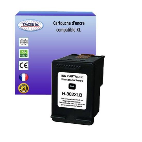 Cartouches D'Encre Remanufacturées 302 XL Noir Pour HP Envy 4527 Et Autres Modèles - Lot Neuf