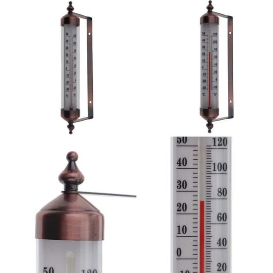 Lot De 3 Thermomètres-hygromètres Analogiques - Pour Intérieur Et Extérieur, PVC, 7.2 X 7.2 Cm | Surveillance Du Climat Sans Piles