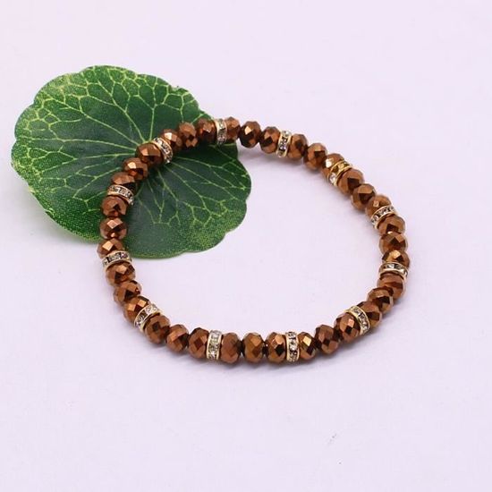 Bracelet Charm Perles Cristal Avec Dragonne Anti-perte | Pour Téléphone, Appareil Photo, Portefeuille | 2 Pièces, Métal Galvanisé