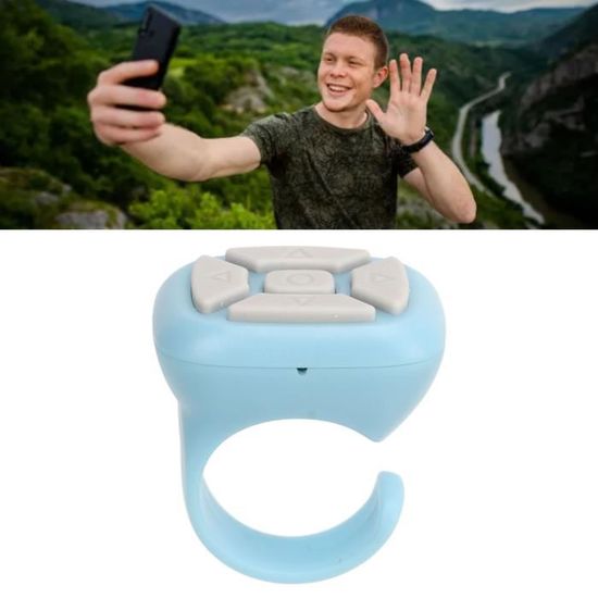 Télécommande Bluetooth Tourne-page - Pour TikTok, Photos, Vidéos - Anneau De Défilement à Distance - Portée 10m - Batterie Longue Durée