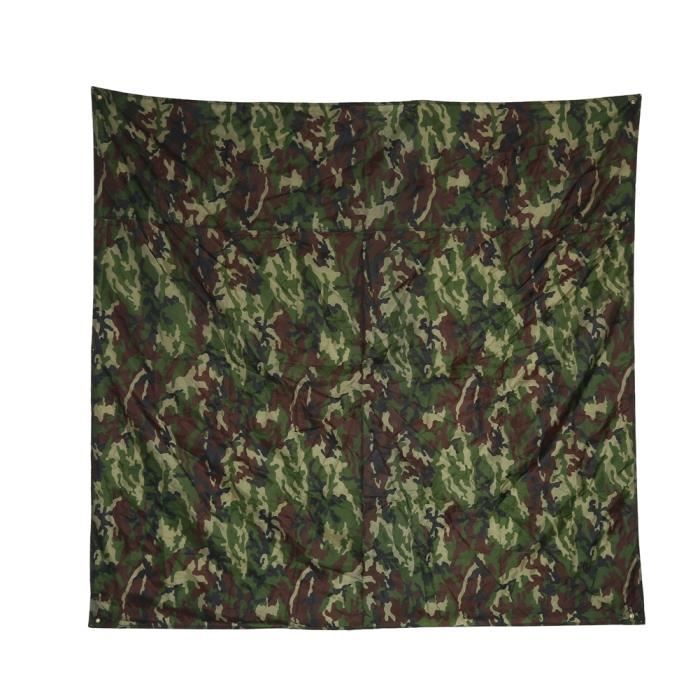 Couverture de pique-nique bâche de tente portable légère abri de protection (3 * 2.9m) camouflage-CHE