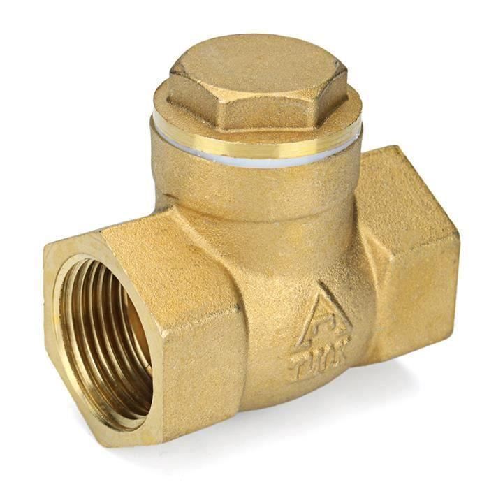 TMOK 1x Vanne Valve Filetée NPT Femelle Clapet Anti-retour Laiton DN15(G1-2') At27707