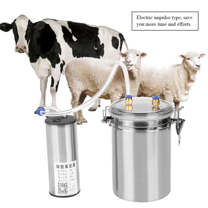 Machine à Traire Électrique Vache Mouton 2L avec Pompe à vide Trayeuse Automatique en Acier Inoxydable Facile à Utiliser, #1