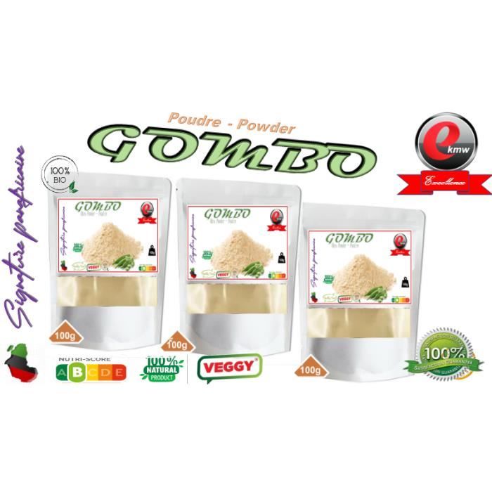 Trio de poudres de Gombo Signature panafricaine 3X100g
