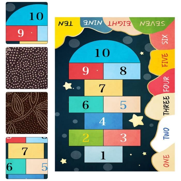 Tapis de sol Hopscotch de marelle Creative Ground Pad pour tapis de sol - tapis de gym - tapis de yoga fitness - musculation