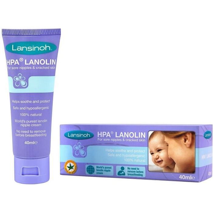 Lansinoh Crème Lanoline HPA Soin des Mamelons 40 ml