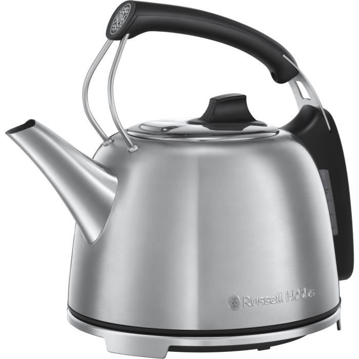 Russell Hobbs 25860 70 Bouilloire K65 Design Emblématique Vintage Ebullition Rapide Jauge niveau d'eau Inox Brossé
