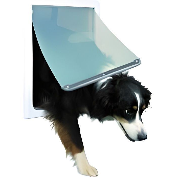 TRIXIE Chatière pour chiens à double sens Taille M-XL 39 x 45 cm Blanc