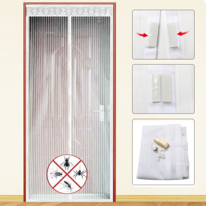 TRIXES Filet Écran Insecte Punaise Porte Magnétique 83 x 36