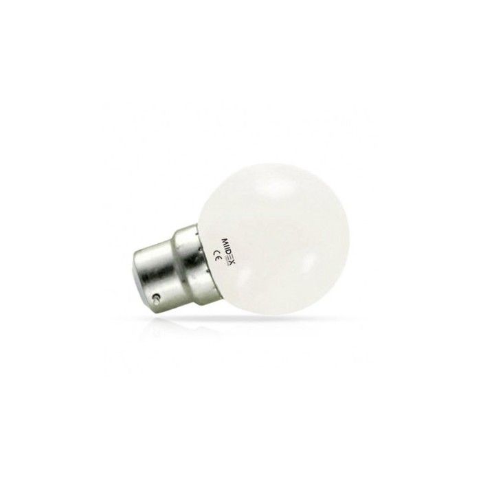 Ampoule LED B22 1W Équivalent 9W G45 - Blanc du Jour 6000K