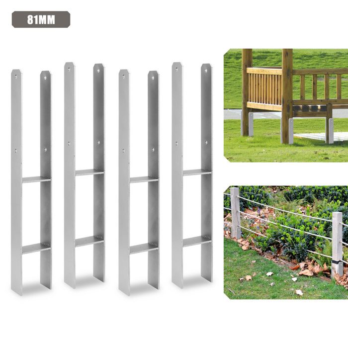 8 Ancrages Au Sol Pour Balançoire – Piquets Galvanisés 53 Cm, Fixation Solide, Anti-Rouille, Installation Sans Béton
