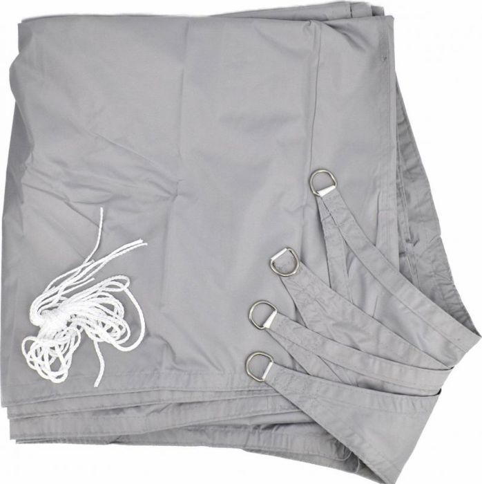 Voile dombrage - Awtools - AW67302 - 3x4 m - Gris - Rectangulaire