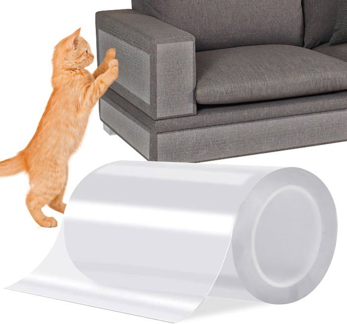 Meilleurs prix pour Protecteur Rayure Chat Protection Anti-Rayures Film,AdhéSif pour Chats Ruban Transparent Anti-Griffes Autocollantes,5 m (100 mmx5m)