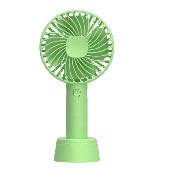 Mini ventilateur électrique rechargeable par USB pour étudiants ventilateur de bureau ultra silencieux et puissant vert - Riceel