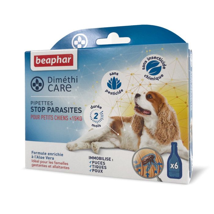 Comparer les prix de BEAPHAR – DIMÉTHICARE – Pipettes stop parasites pour petit chien