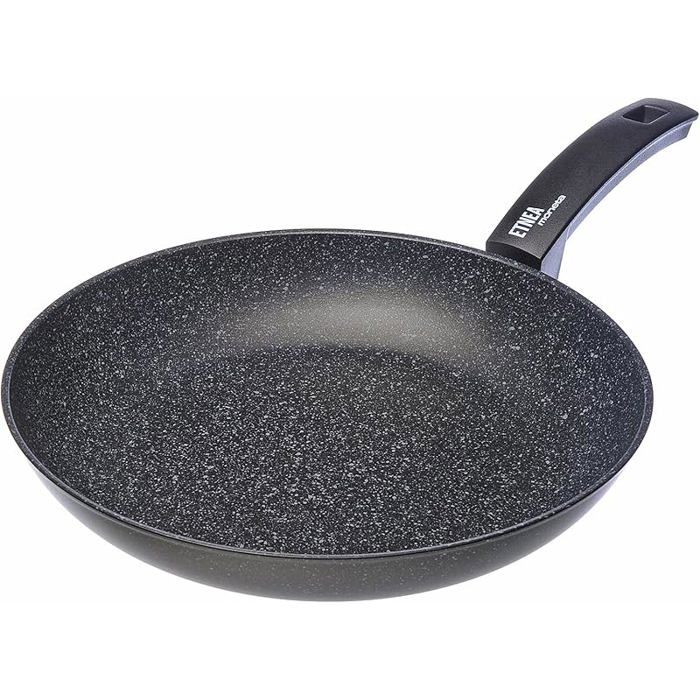 Poêle à Frire Céramique 32cm 2en1 Avec Couvercle - Antiadhésive Non Toxique Sans PTFE PFOA, Marron