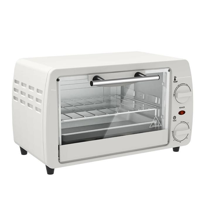 Mini-four électrique - IDEKO - 10L - Température 230 °C - Minuteur 60 minutes - Blanc - Ideko