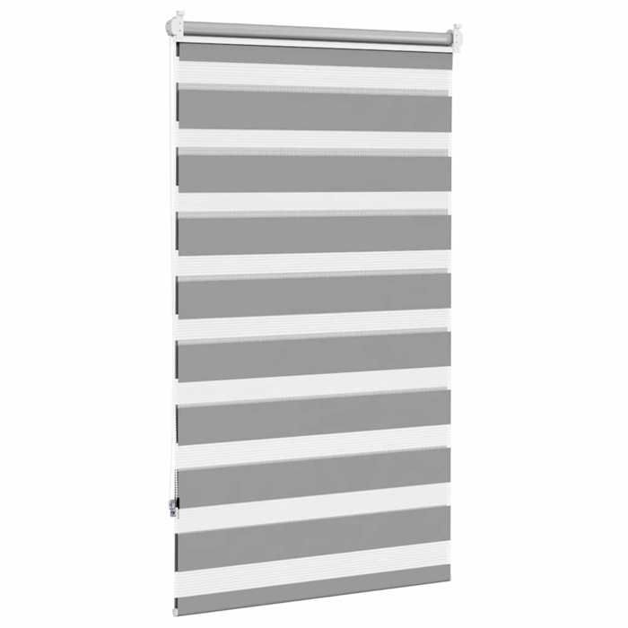 [LES SOLDES]Gris Store vénitien zébré 709x120 cm largeur du tissu 667 cm grisPoids 0.75 Kg@648785