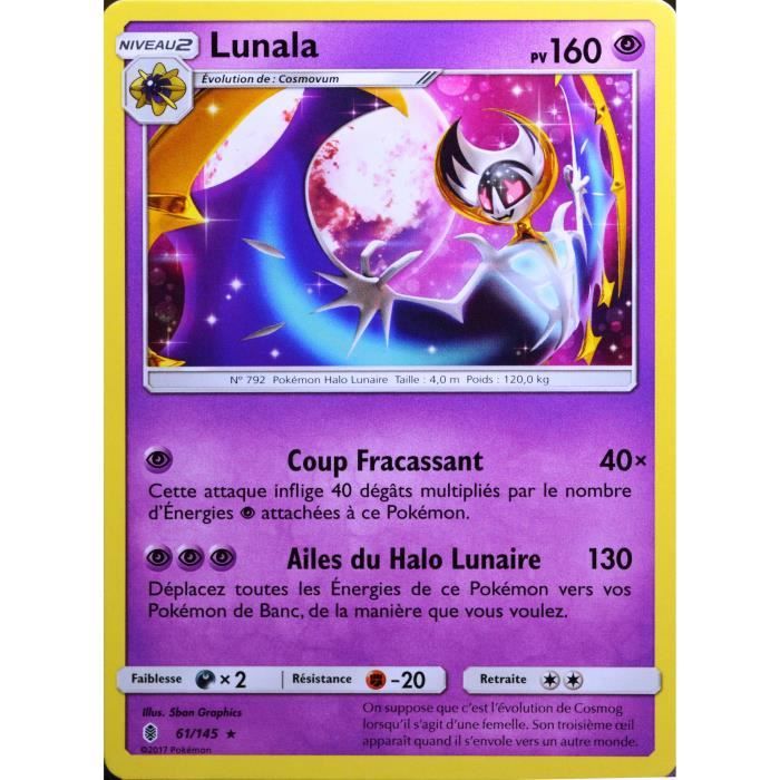 Carte Pokemon 61 145 Lunala 160 Pv Sl2 Soleil Et Lune Gardiens Ascendants Neuf Fr Cdiscount Jeux Jouets Carte Pokemon 61 145 Lunala 160 Pv Sl2 Soleil Et Lune Gardiens Ascendants Neuf Fr Cdiscount Jeux Jouets