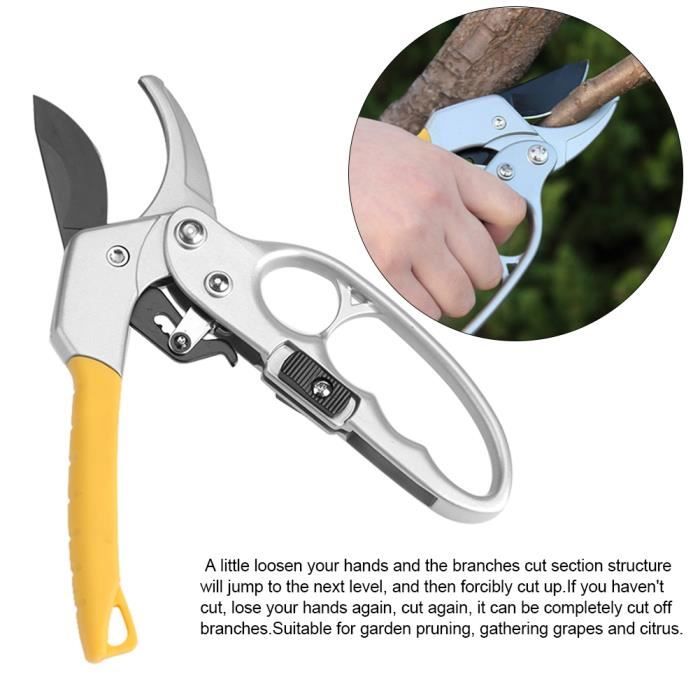 Sécateur Professionnel Jardin - Lame SK5 - Coupe Branches Jusqu'à 22mm - Réglable Pour Petites Et Grandes Mains