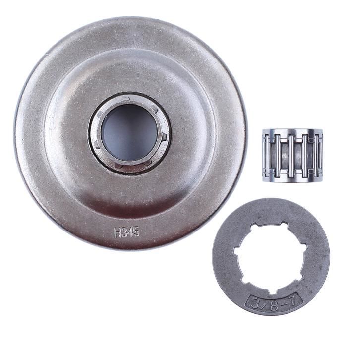 Adefol Kit Embrayage + Tambour + Pompe à Huile + Pignons .325"/.404" Pour Husqvarna 340 345 346XP 350 351 - Pièces Tronçonneuse Haute Qualité