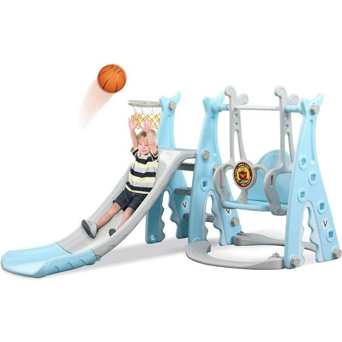 Ensemble de balançoire et toboggan 3 en 1 pour enfants Centre d