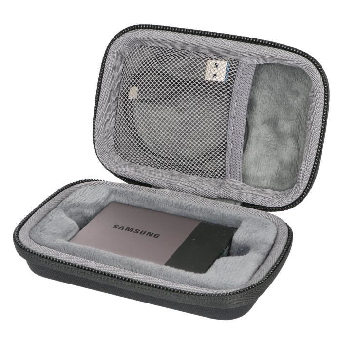 Etui De Voyage Rigide Housse Cas Pour Samsung Disque Dur Externe Ssd Portable T3 T5 250 Go 500 Go 1 To 2 To Par Co2crea Black Prix Pas Cher Cdiscount