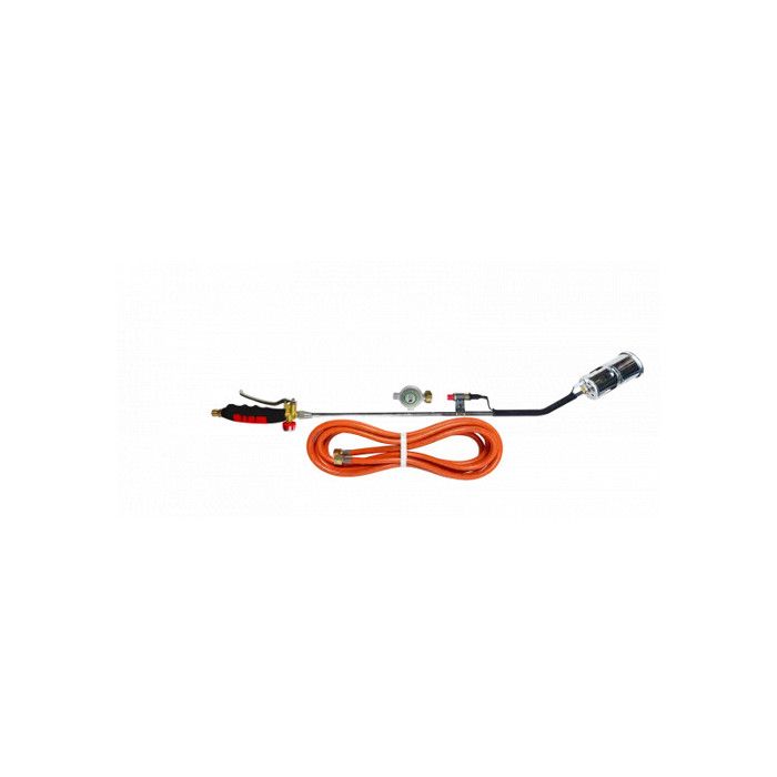 LERANXIN Desherbeur Thermique Chalumeau Gaz Inox - Brûleur Coupe-Vent Pour Désherbage Et Allumage Barbecue